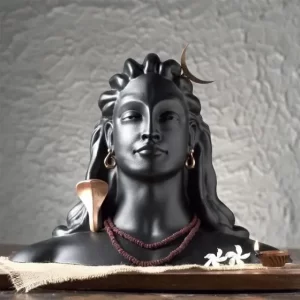 Adiyogi Shiva Statue for Car Dash Board, Pooja & Gift, Mahadev Murti, Idol, Lord Adiyogi Shankara for Home Decor