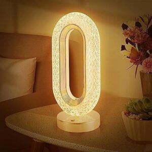 Metal Oval Crystal with Touch Control (Touch Night Lamp)